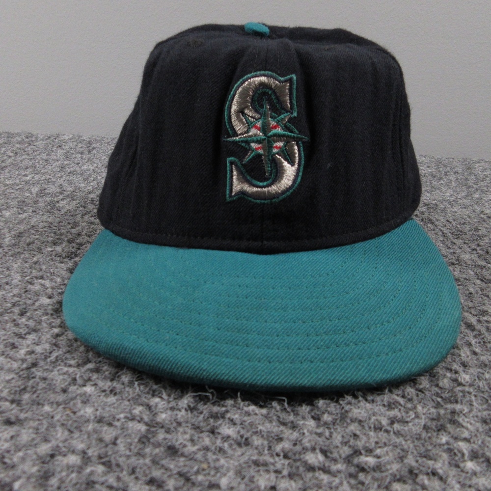 VINTAGE Seattle Mariners Hat Cap Fitted Mens 7 1/2 MLB Baseball New Era 90s